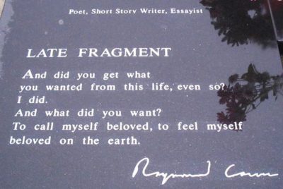 Raymond Carver S Tombstone The Weary